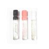 MICHAEL KORS 3 X 0.03 EAU DE PARFUM VIAL SPRAY SET FOR WOMEN: GORGEOUS! + WONDERLUST + SEXY AMBER