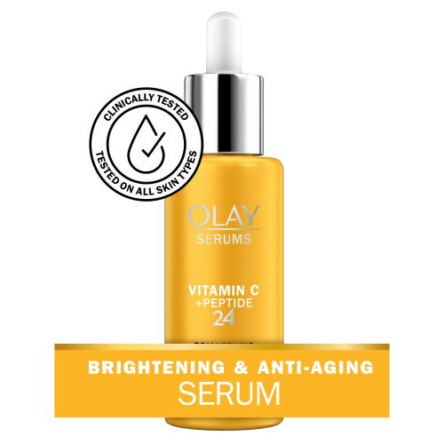 Olay Vitamin C + Peptide 24 Brightening Serum, Battles Dry Dull Skin, 1.3 fl oz Olay Vitamin C + Peptide 24 Brightening Serum, Battles Dry Dull Skin, 1.3 fl oz