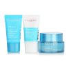 CLARINS - Hydra-Essentials Collection: Hydra-Essentiel Cream 50ml + Fresh Scrub 15ml + SOS Hydra Mask 15ml + Bag 114373 3pcs+1bag
