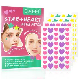 Peach Heart Color Multi-shape Acne Patch